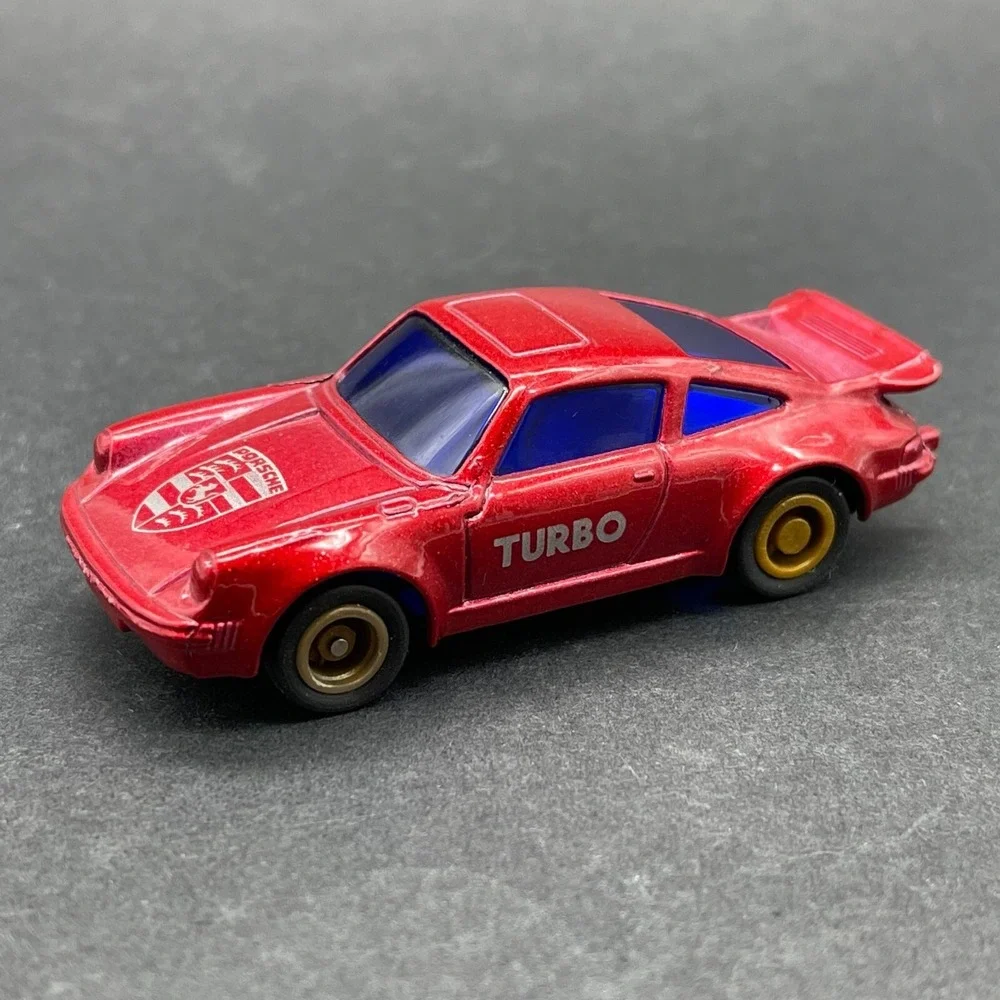 MC Toy Vehicle Pull Back Porsche Turbo‎ Car Red Diecast 1/64 Scale Loose
